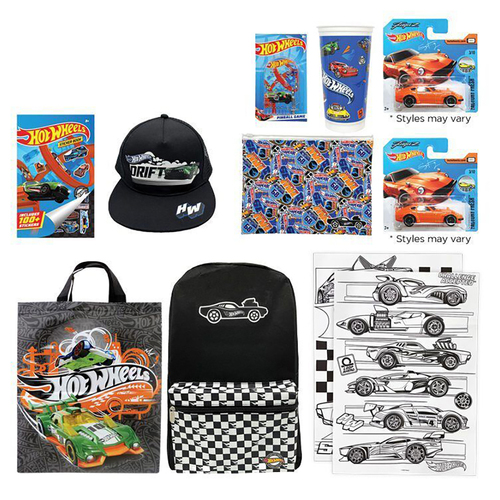 Hot Wheels 23 Kids Showbag Backpack/Cap Pencil Case