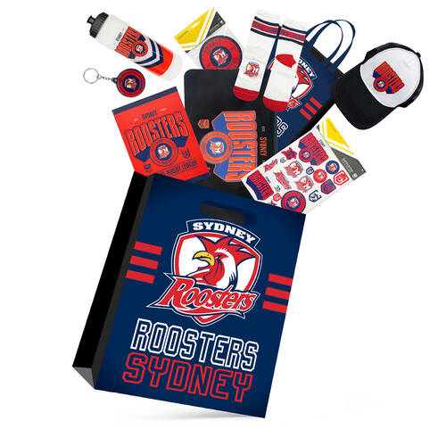 NRL Sydney Roosters Showbag 24 w/ Duffle Bag/Cap/Drink Bottle