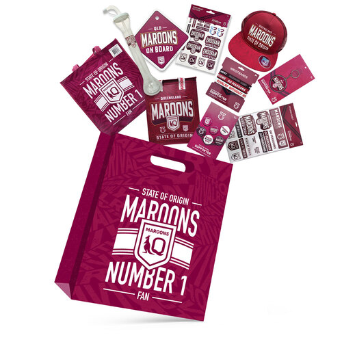 NRL State of Origin QLD Maroons Merchandise Showbag