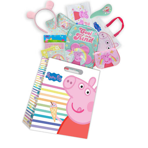 Peppa Pig Showbag S5 w/ Backpack w/ Backpack/Ball/Hat/Hair Brush
