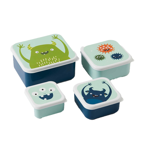 Lunch & snack box set: Monsters, Kids lunch box set