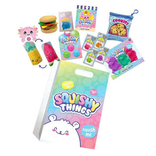 Squishy Things 23 Kids Showbag Mochi Glitter/Water Fidget Friend
