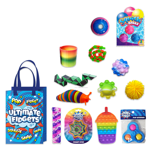 Ultimate Fidgets Kids Showbag 22B Brain Teaser Puzzle/Rainbow Spring