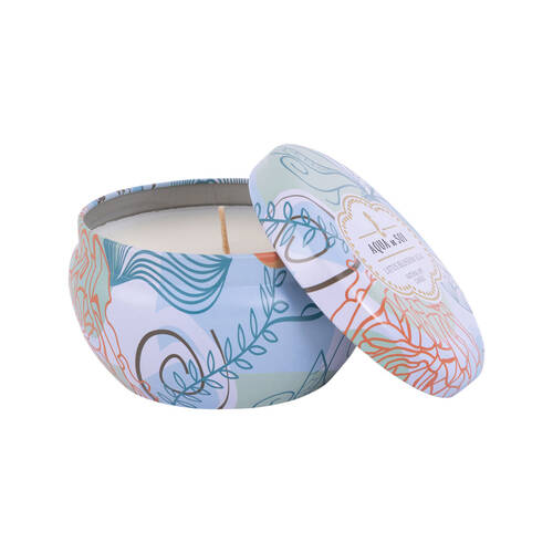 The SOi Co Lotus Blossom Acai 9oz Decorative Tin Candles 9.5x9.5cm