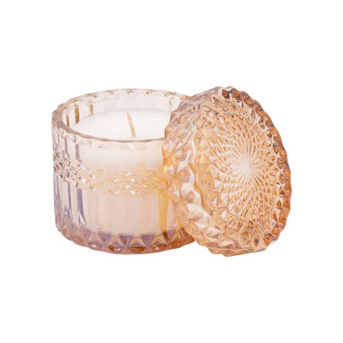 The SOi Co Sparkling Vanilla Petite Shimmer Candle 8oz 8oz 9x8.5cm - Peach