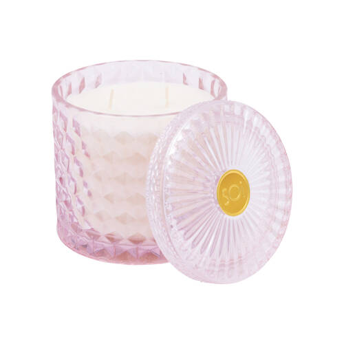 The SOi Co Champagne Lily Shimmer Candle 15oz 10x10.5cm - Pink