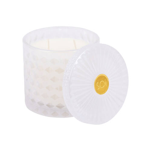 The SOi Co Elderflower Verbena Shimmer Candle 15oz 10x10.5cm - White
