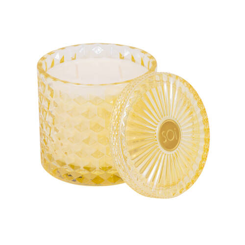 The SOi Co Good Morning Sunshine Shimmer Candle 15oz 10x11cm - Yellow