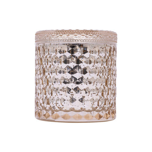 The SOi Co Hazelnut Macchiato Shimmer Candle 15oz 10x10.5cm - Gold