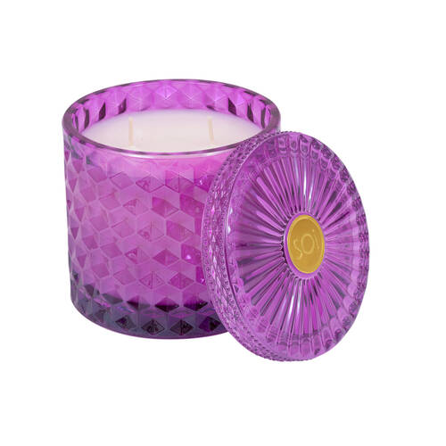 The SOi Co Spa Holiday Shimmer Candle 15oz 10x11cm - Purple