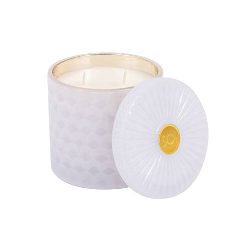 The SOi Co Winter Wonderland Shimmer Candle 15oz 10x10.5cm - White