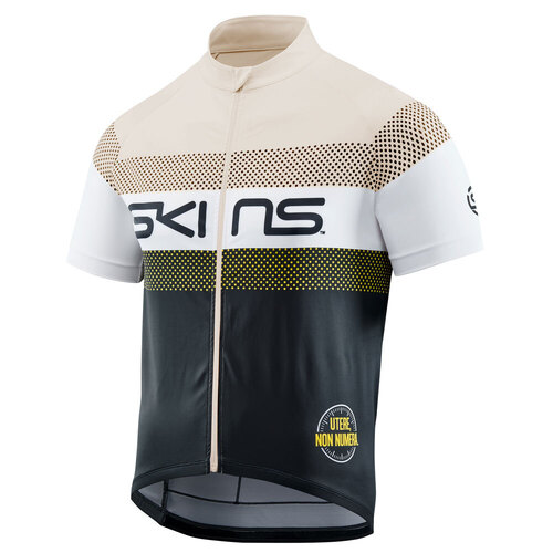 SKINS Cycle Men's Branded Jersey Graphite/Granite/White M