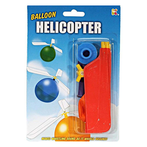 Discovery Helicopter Balloon 21cm - Assorted