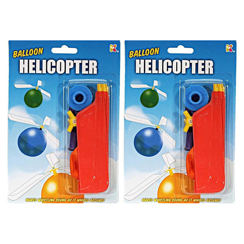 2PK Discovery Helicopter Balloon 21cm - Assorted