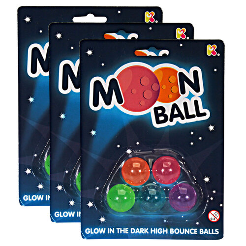 3PK Moon Balls 17cm