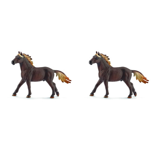 2PK Schleich Kids/Childrens Toy Figurine Mustang Stallion 3y+