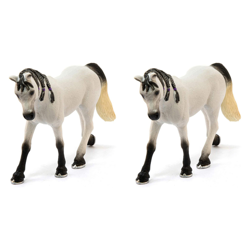 2PK Schleich 5.3'' Arabian Mare Animal Action Figure Kids Toy 5-12y