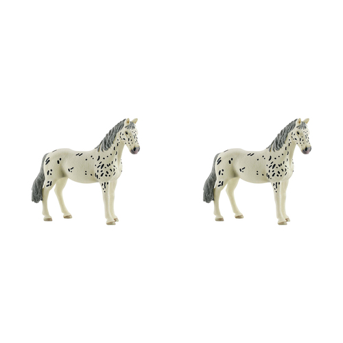 2PK Schleich 4.7'' Knabstrupper Mare Animal Action Figure Kids Toy 5-12y