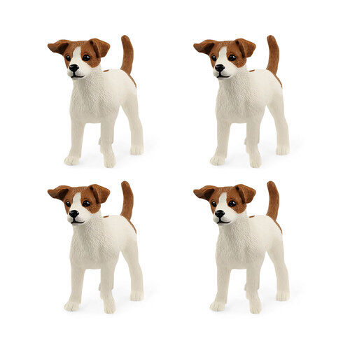 4PK Schleich Kids/Childrens Toy Figurine Jack Russell Terrier 3y+