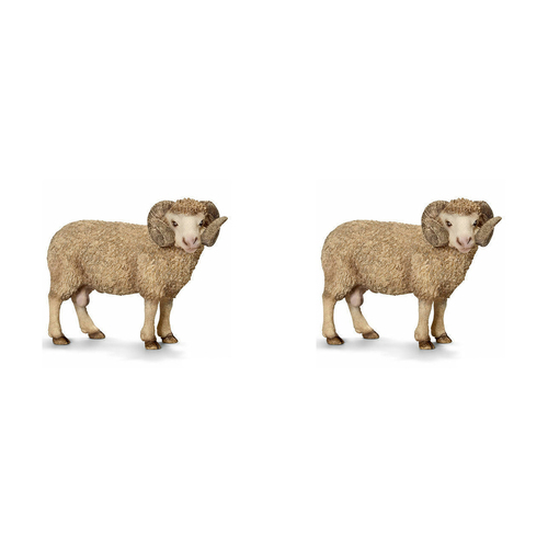 2PK Schleich 3.5'' Ram Farm Animal Action Figure Kids Toy 3-8y