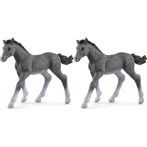 2PK Schleich Kids/Childrens Toy Figurine Trakehner Foal 3y+