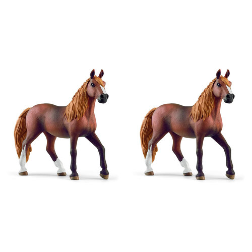 2PK Schleich Kids/Childrens Toy Figurine Peruvian Paso Mare 5y+