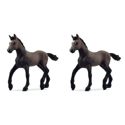 2PK Schleich Kids/Childrens Toy Figurine Peruvian Paso Foal 5y+