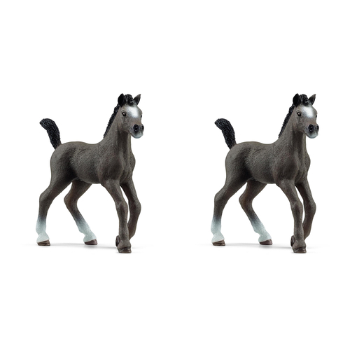 2PK Schleich 3.9'' Selle Francais Foal Animal Action Figure Kids Toy 3-8y