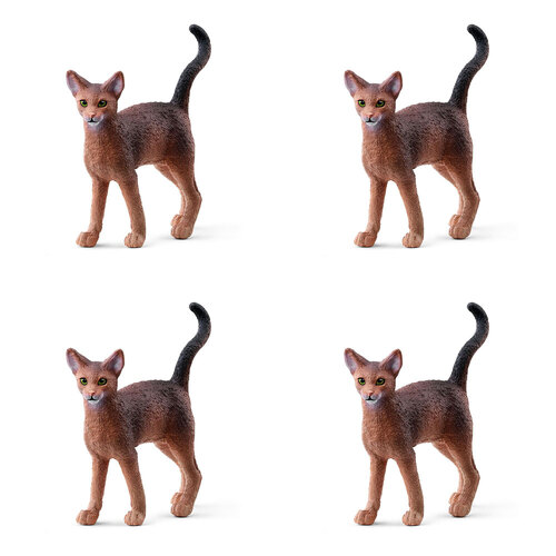 4PK Schleich Kids/Childrens Toy Figurine Abyssinian Cat 3y+