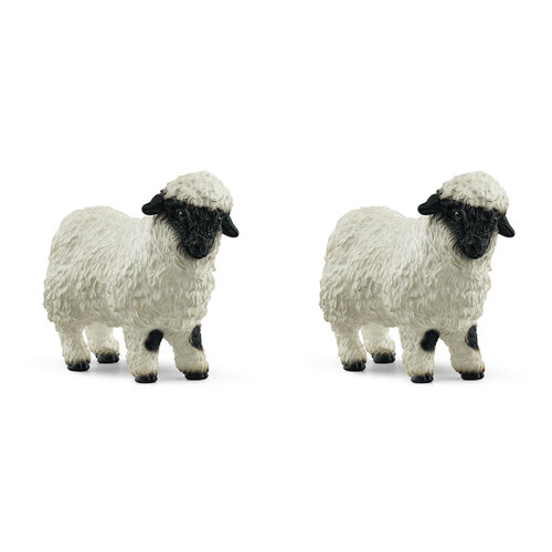 2PK Schleich Kids/Childrens Toy Figurine Valais Blacknose Sheep 3y+