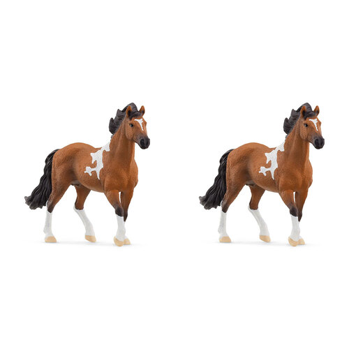 2PK Schleich Kids/Childrens Toy Figurine Mangalarga Marchador Stallion 3y+