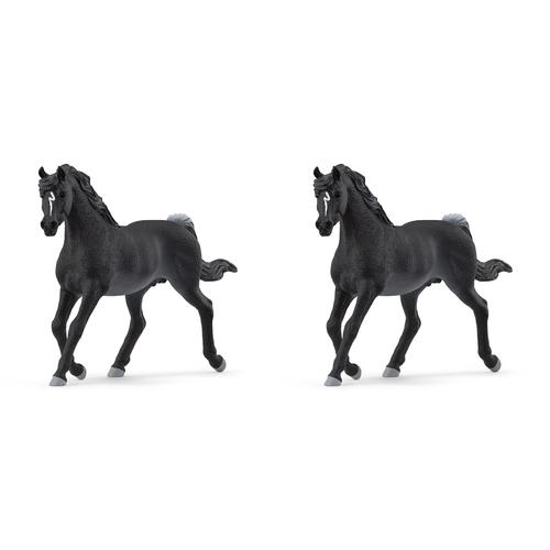 2PK Schleich 5.9'' Arab Stallion Animal Action Figure Kids Toy 3-8y