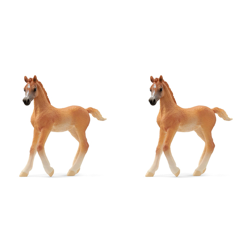 2PK Schleich 3.1'' Arab Foal Animal Action Figure Kids Toy 3-8y