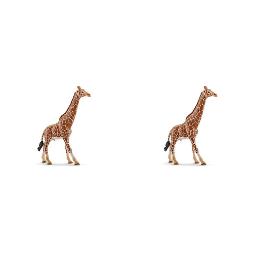 2PK Schleich 6.7'' Giraffe Male Animal Action Figure Kids Toy 3-8y