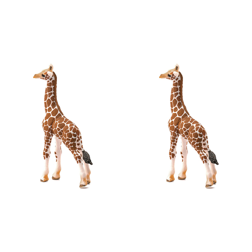 2PK Schleich 4.6'' Giraffe Calf Animal Action Figure Kids Toy 3-8y