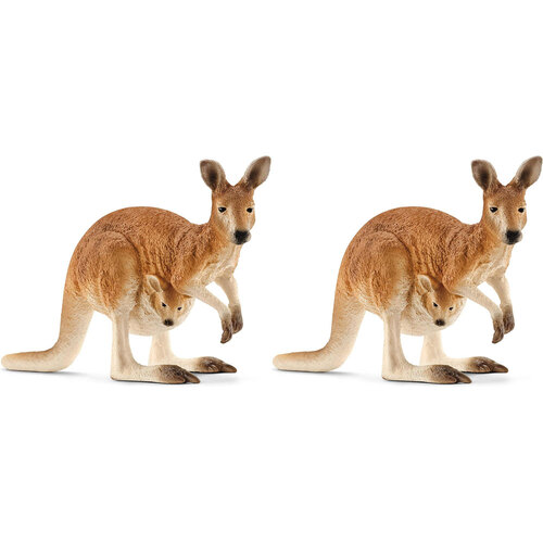2PK Schleich Kids/Childrens Toy Figurine Kangaroo 3y+