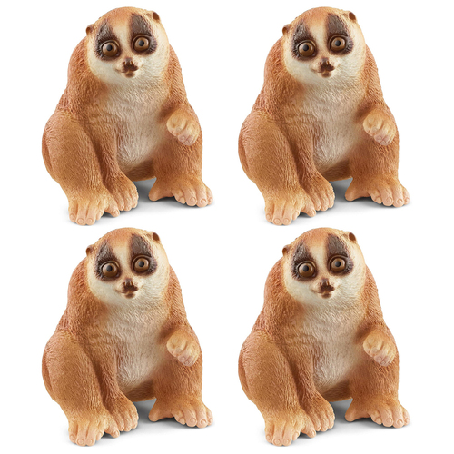 4PK Schleich Kids/Childrens Toy Figurine Slow Loris 3y+