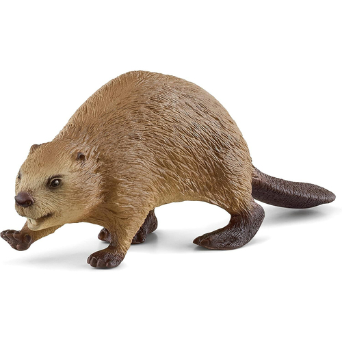 Schleich 3.7'' Beaver Wildlife Animal Action Figure Kids Toy 3-8y