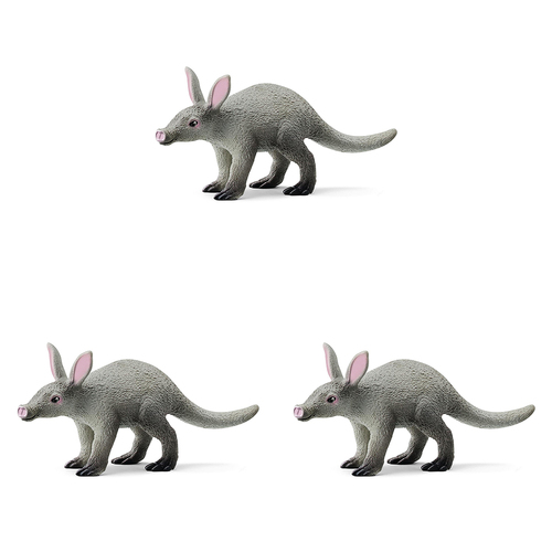 3PK Schleich 2.8'' Aardvark Animal Action Figure Kids/Children Toy 3-8y