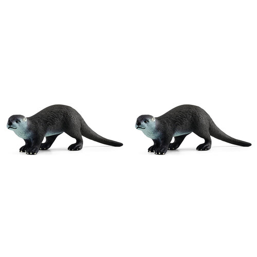 2PK Schleich Kids/Childrens Toy Figurine Otter 3y+