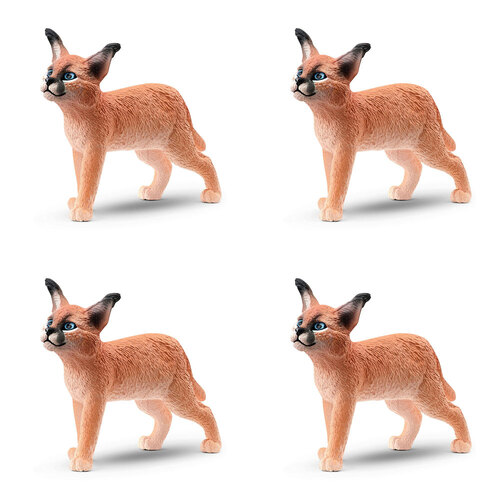 4PK Schleich Kids/Childrens Toy Figurine Caracal Baby 3y+