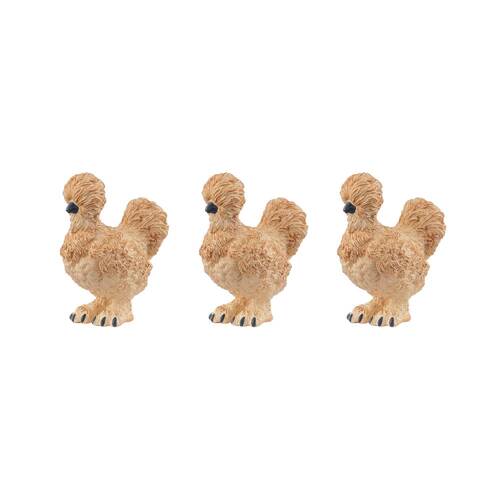 3PK Schleich Silk Chicken Animal Figure/Sculpture Toy 3y+