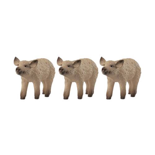 3PK Schleich Mangalica Piglet Animal Figure/Sculpture Toy 3y+