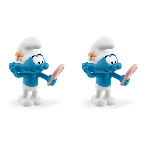 2PK Schleich 2'' Vanity Smurf Action Figure Kids Toy 3-8y