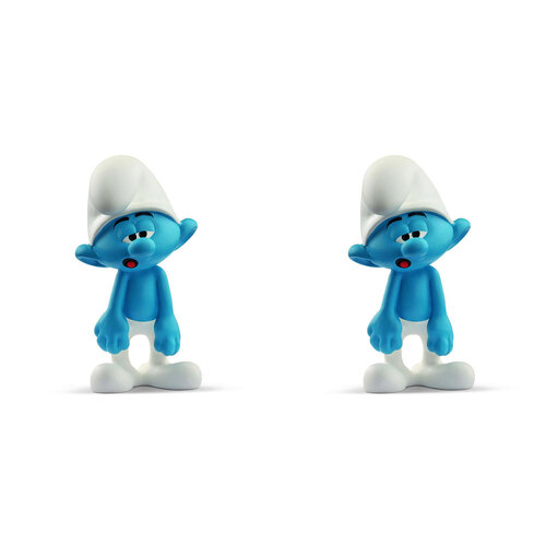 2PK Schleich Kids/Childrens Toy Figurine Dimwitty Smurf 7y+