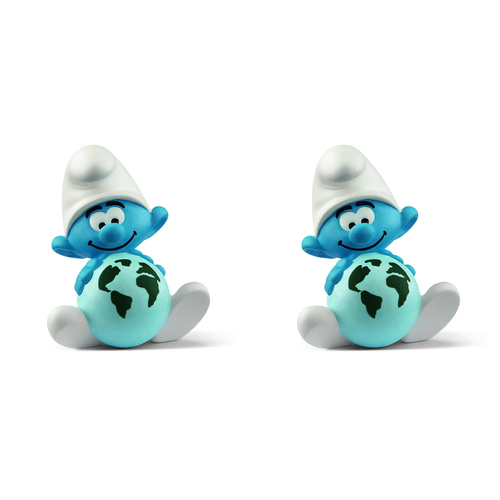 2PK Schleich 1.8'' Sustainability Smurf Action Figure Kids Toy 3-8y