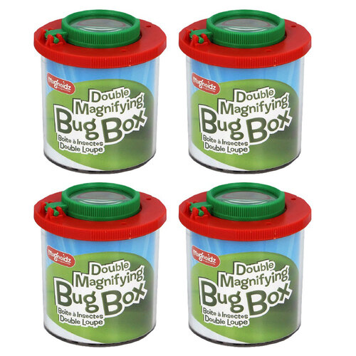 4x Magnoidz 15cm Worlds Best Magnifying Bug Box Kids 6y+ Toy