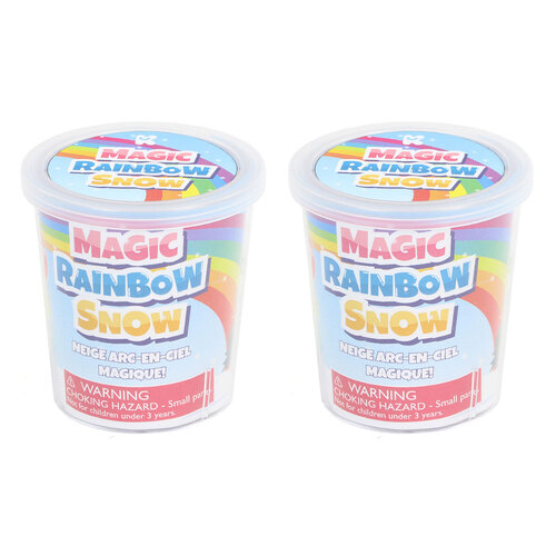 2x Fumfings 8cm Rainbow Snow Kids Play Toy 3y+ Assorted