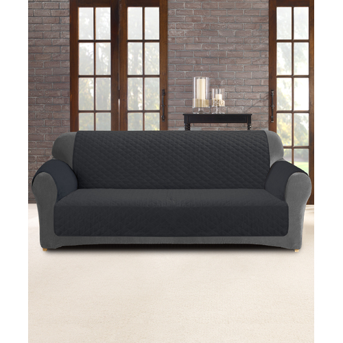 Custom Fit 2-Seater Sofa Cover Protector Slate
