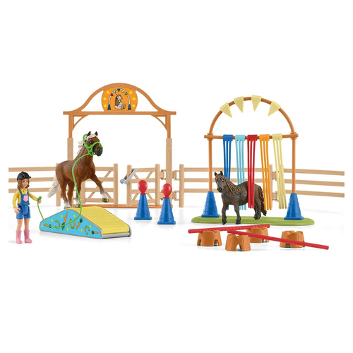Schleich Farm World Pony Agility Training Set  Kids/Children Toy3y+